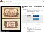 Tiền cũ 1 đồng Việt Nam rao bán 45 triệu đồng trên eBay